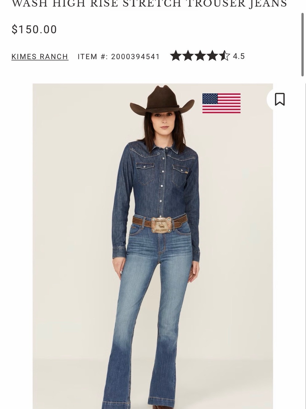 Kimes Ranch High-Rise stretch, trouser Jeans
